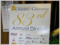 Chamber of Commerce 83rd Dinner